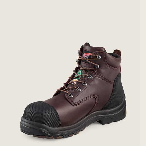 Bottes de Sécurité Red Wing - King Toe® - 6-Inch Waterproof Csa Toe - Noir/Marron - Homme 671WHUCPK